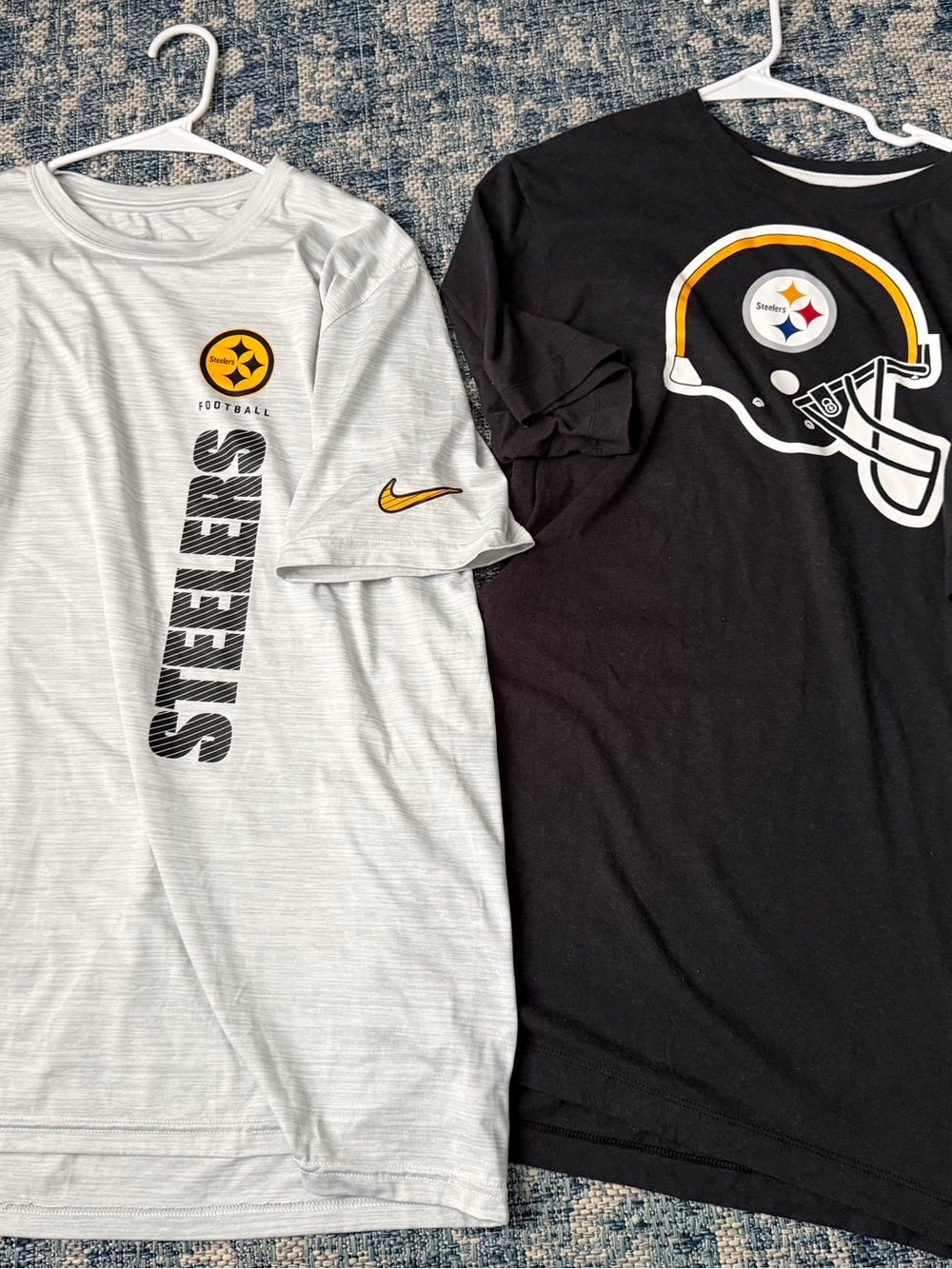 Nike White & Black Pittsburgh Steelers Vertical Logo Tee